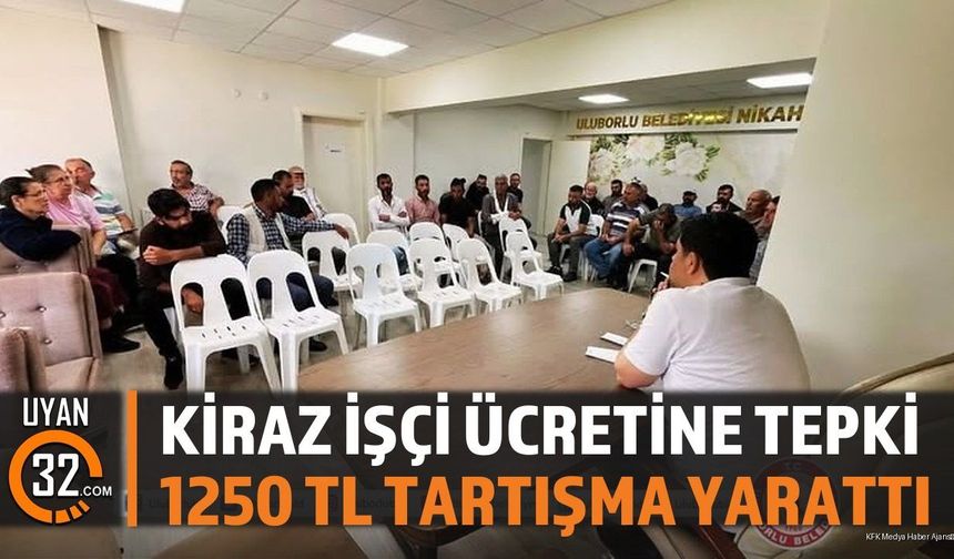Uluborlu Kiraz İşçisi Ücreti Krizi: 1250 TL'ye Büyük Tepki