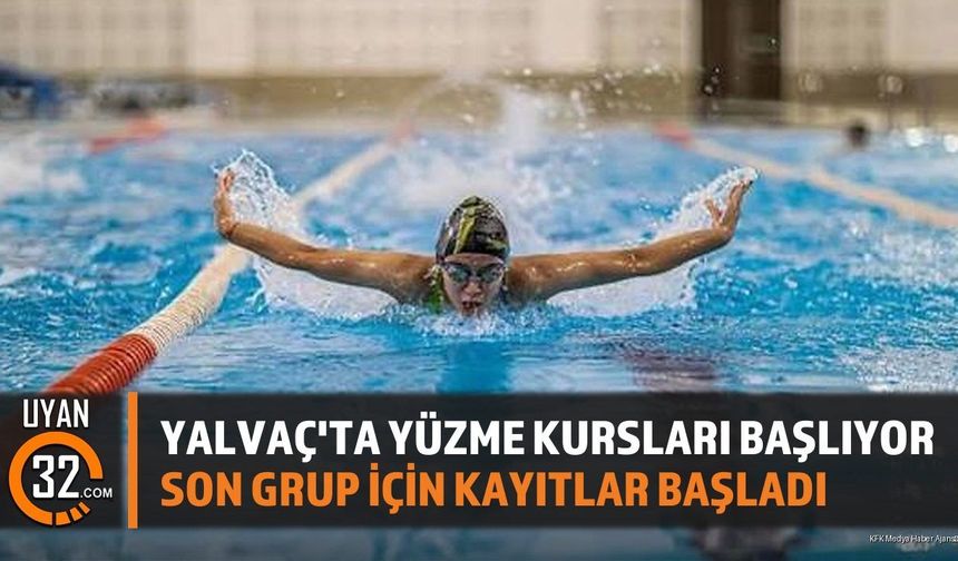 Yalvaç Halk Eğitimi'nden 6-12 Yaş Çocuklara Yüzme Kursu