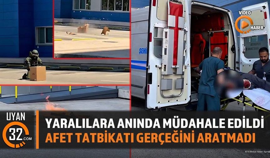 Yaralılara Anında Müdahale Edildi: Afet Tatbikatı Gerçeğini Aratmadı