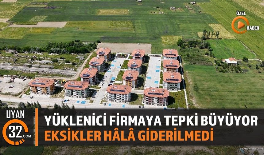 Yüklenici Firmaya Tepki Büyüyor
