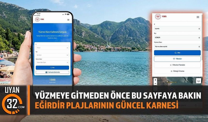Yüzmeye Gitmeden Önce Bu Sayfaya Bakın: Eğirdir Plajlarının Güncel Karnesi
