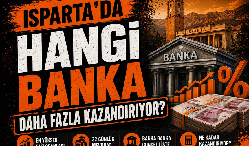 Bankalar Faiz Yarışında: Isparta'da En Yüksek Mevduat Faizini Kim Veriyor?
