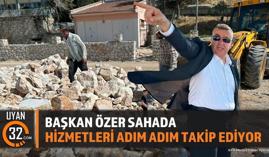 Başkan Mustafa Özer Eğirdir'deki Çalışmaları İnceledi