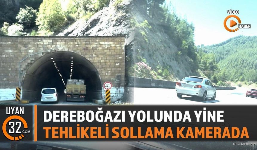 Dereboğazı Yolunda Yine Tehlikeli Sollama Kamerada