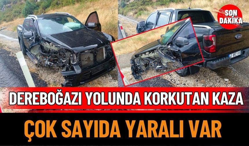 Dereboğazı Yolu'nda Zincirleme Kaza: Çok Sayıda Yaralı Var
