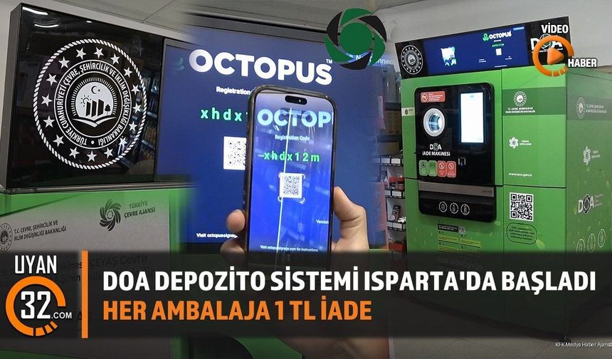 DOA Depozito Sistemi Isparta'da Başladı: Her Ambalaja 1 TL İade