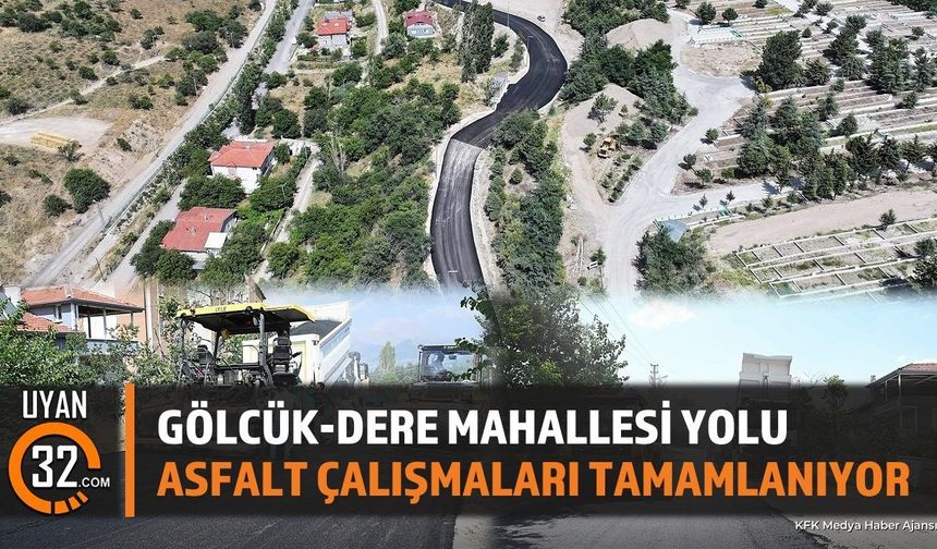 Gölcük - Dere Mahallesi Yolunda Asfalt Çalışmaları Tamamlanıyor