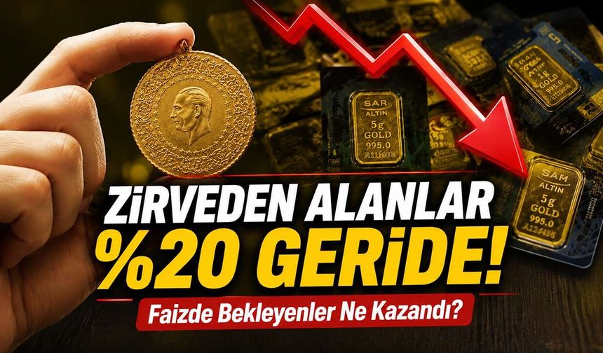Gram Altında Zirveden Alan Yaklaşık %20 Geride! Aynı Para Faizde Olsaydı Ne Olurdu?