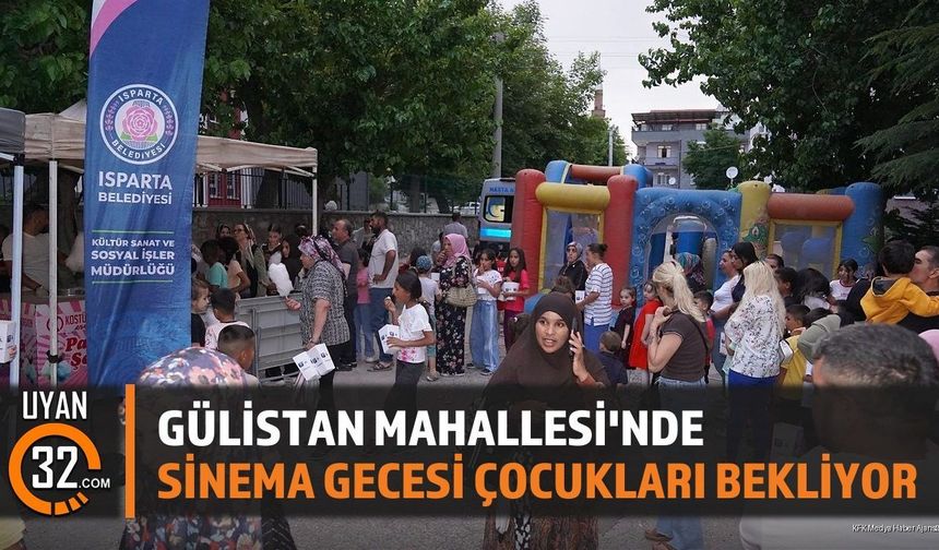Gülistan Mahallesi'nde Sinema Gecesi Çocukları Bekliyor