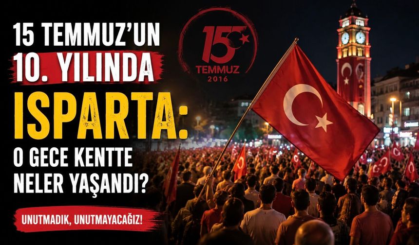 15 Temmuz’un 10. Yılında Isparta: O Gece Kentte Neler Yaşandı? Saat Saat Darbe Gecesinin Bilinmeyen Anları