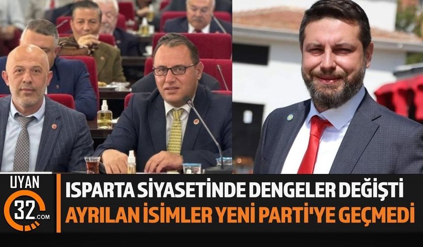 Isparta Belediye Meclisi'nde Yeni Siyasi Oluşum