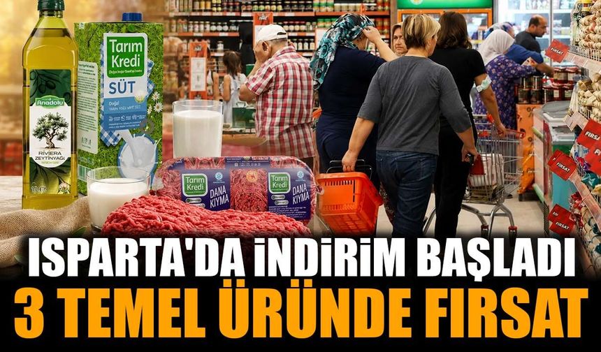 Isparta'da 11 Şubesi Olan Market Uygun Fiyata Et, Süt ve Zeytinyağı Satıyor