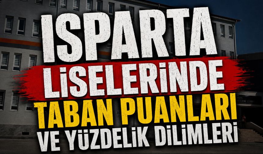 Isparta Liselerinde Taban Puanları ve Yüzdelik Dilimleri