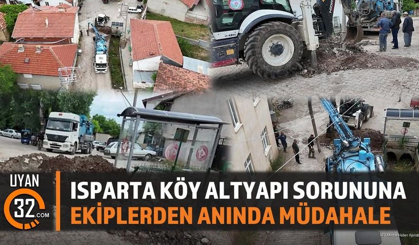 Isparta Özel İdaresi'nden Köy Altyapısına Kesintisiz Hizmet