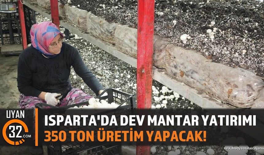 Isparta'da 19.8 Milyon Liralık Mantar Tesisi Üretime Başladı