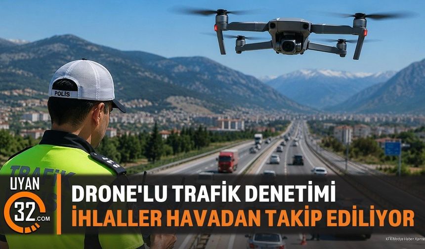 Isparta'da Drone Destekli Trafik Ve Hız Denetimleri