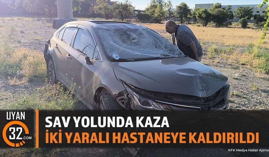 Isparta'da Tek Taraflı Kaza: 2 Kişi Yaralandı