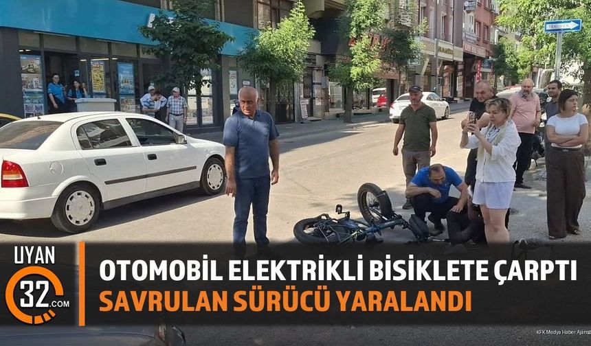 Isparta'da Trafik Kazası: Otomobil Bisiklete Çarptı, 1 Yaralı