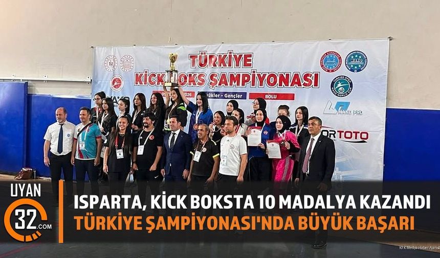 Ispartalı Kick Boksçular Türkiye Şampiyonası'nda 10 Madalya Kazandı