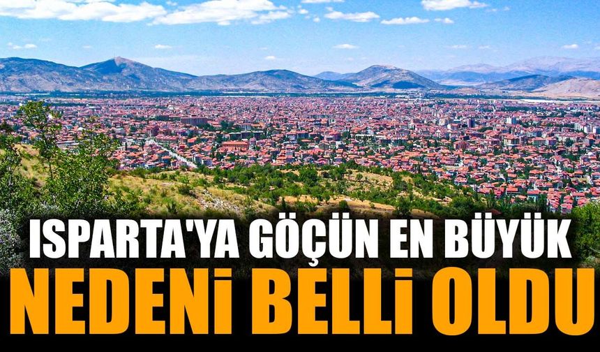 TÜİK Verileri Açıklandı: Isparta'ya Göçün En Büyük Nedeni Belli Oldu!