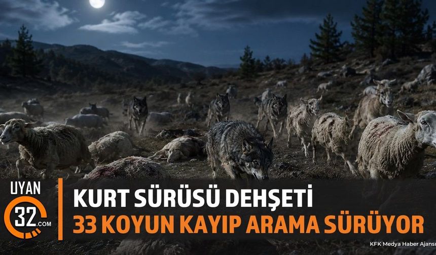 Şarkikaraağaç'ta Kurt Saldırısı: 33 Koyun Kayboldu