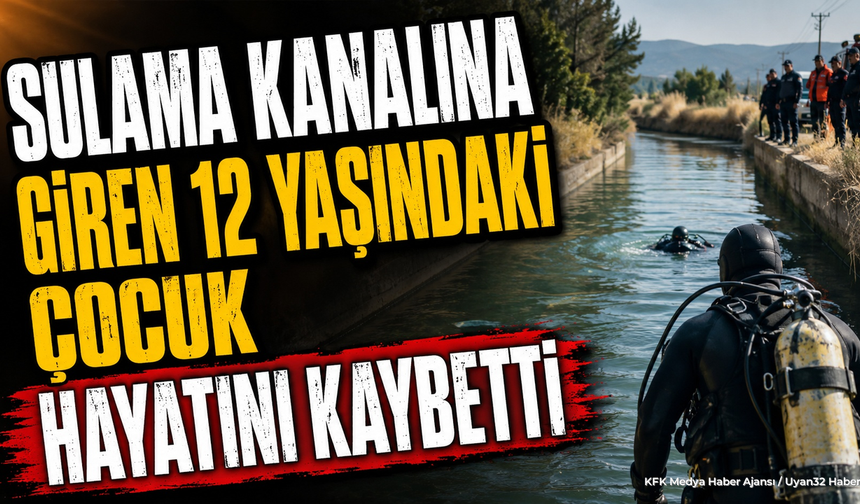 Sulama Kanalında Akıntıya Kapılan 12 Yaşındaki Çocuk Hayatını Kaybetti