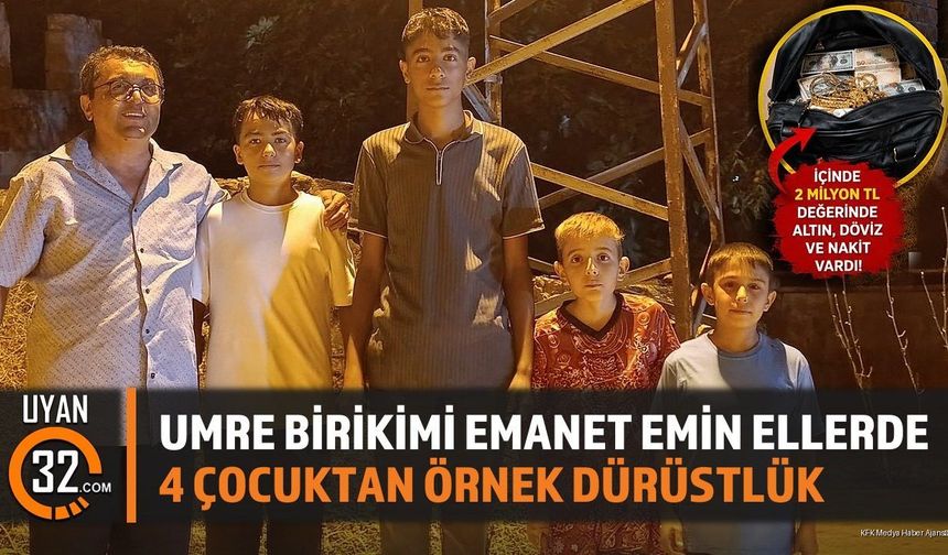 Umre Birikimi Emanet Emin Ellerde: 4 Çocuktan Örnek Dürüstlük