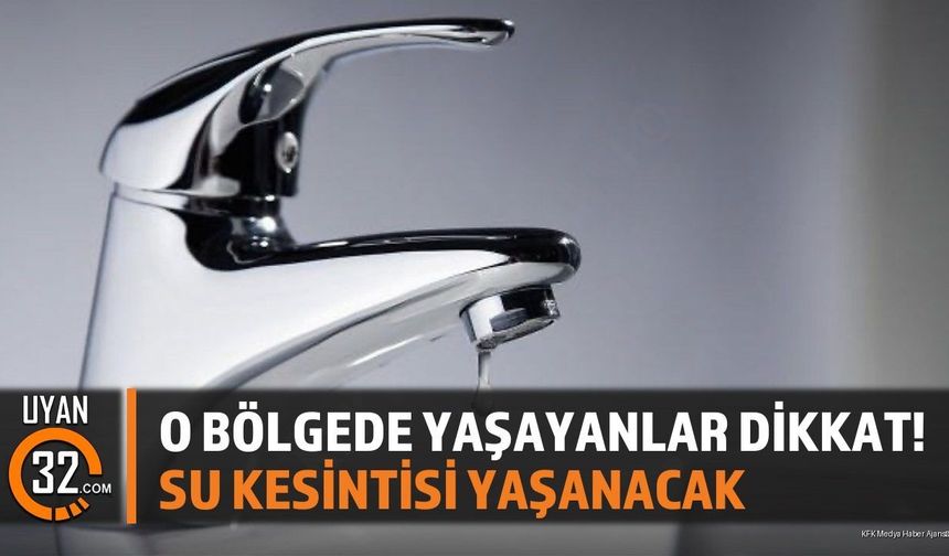 Yalvaç İçme Suyu Kesintisi Duyurusu