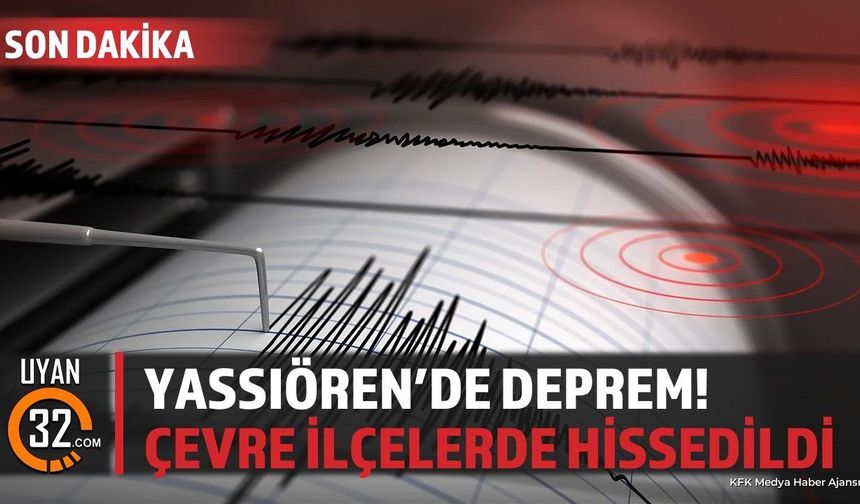 Yassıören'de Deprem! Çevre İlçelerde Hissedildi
