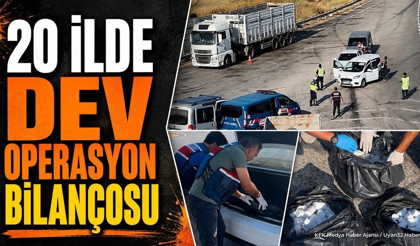 20 İlde Dev Operasyon: 60 Şüpheli Yakalandı, 41'i Tutuklandı