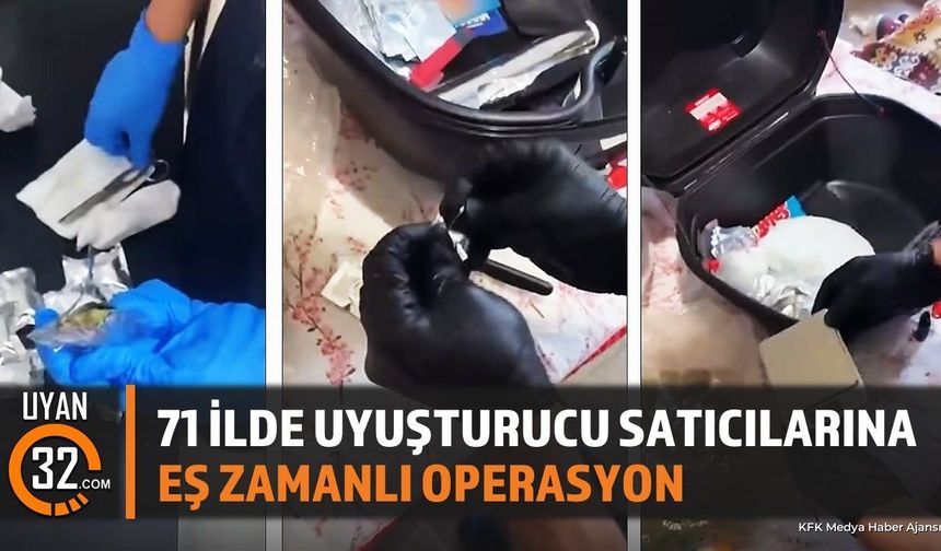 71 İlde Dev Uy*şturucu Operasyonu: 844 Tutuklama
