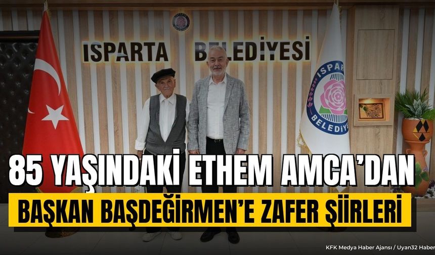 85 Yaşındaki Ethem Kızılkaya'dan Başkan Başdeğirmen'e Zafer Şiiri