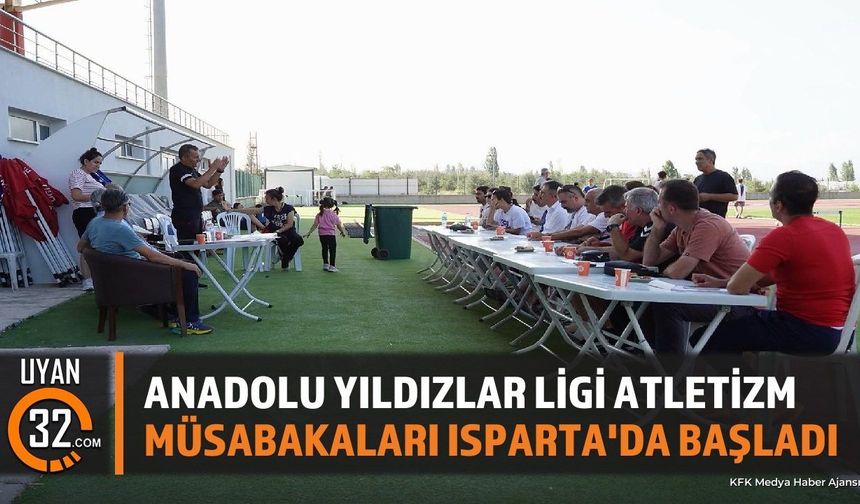 Anadolu Yıldızlar Ligi Atletizm Müsabakaları Isparta'da Başladı