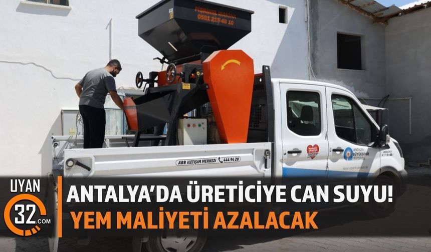 Antalya’da Üreticiye Can Suyu! Yem Ezme Makinesi Desteği