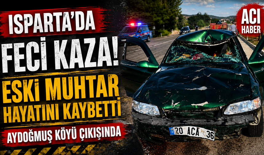Aydoğmuş Köyü Çıkışında Feci Kaza: Eski Muhtar Mehmet Öz Hayatını Kaybetti