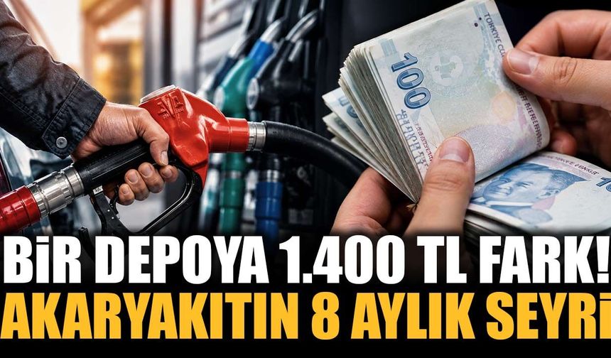 Bir Depoda 1.400 TL’lik Fark! Akaryakıt Fiyatlarının 8 Aylık Değişimi Ortaya Çıktı
