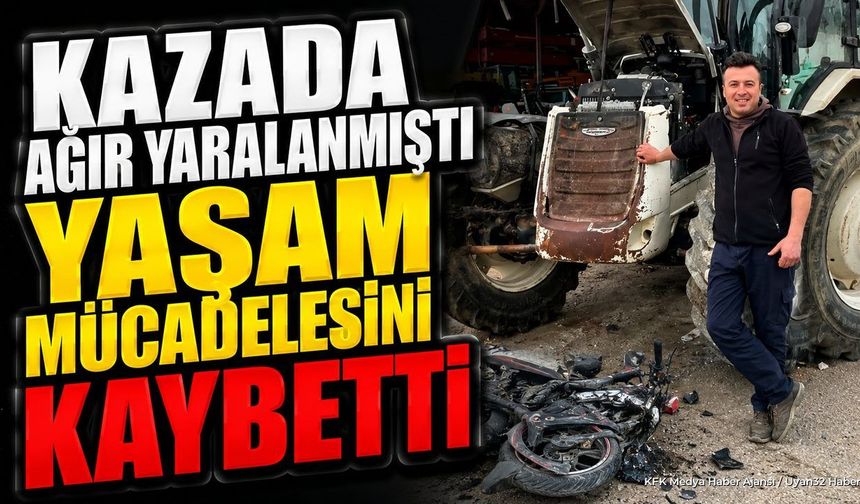 Burdur'daki Kazada Ağır Yaralanan Sürücü Hayatını Kaybetti