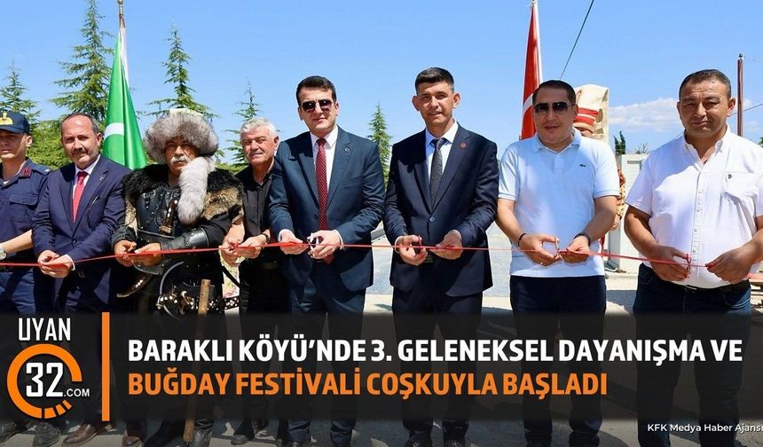 Dinar'da Geleneksel Buğday Festivali Coşkuyla Başladı