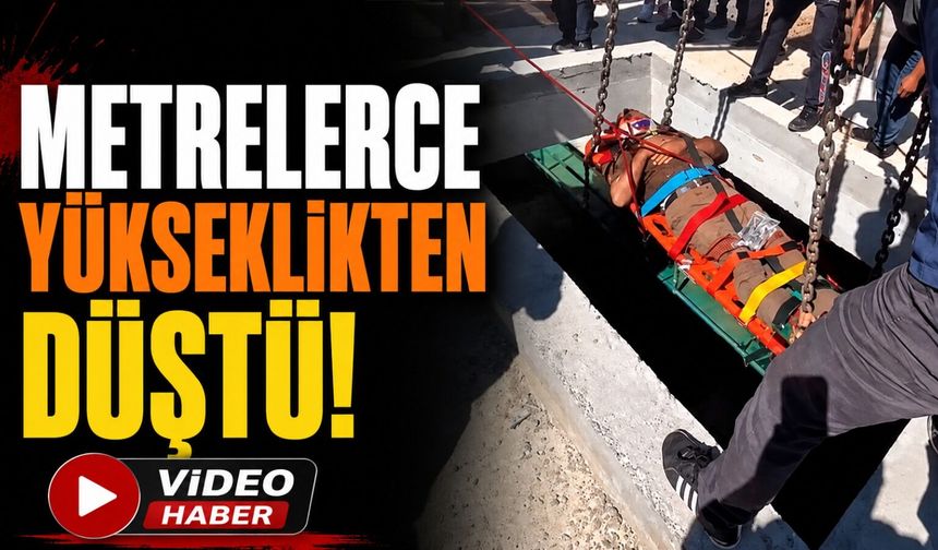 Isparta'da 10 Metrelik Çukura Düşen İşçi Kurtarıldı