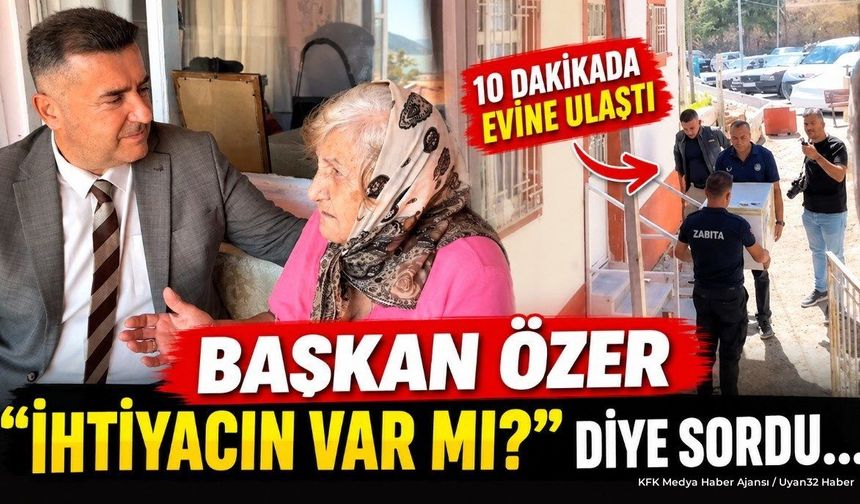 Eğirdir'de 10 Dakikada Çözüm: Başkan Özer'den Anlamlı Ziyaret