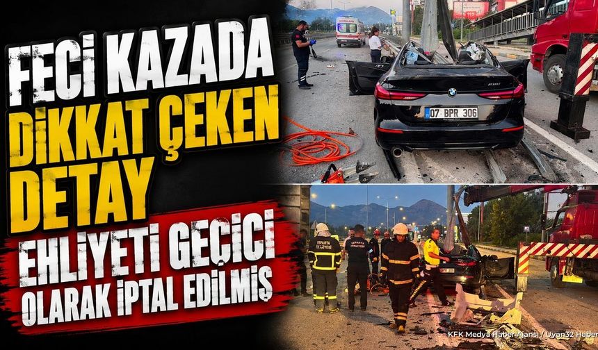 Feci Kazada Dikkat Çeken Detay
