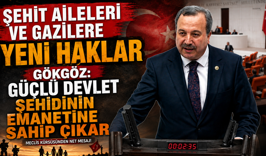 Gökgöz Mecliste Konuştu: Şehit Aileleri Ve Gazilere Yeni Haklar