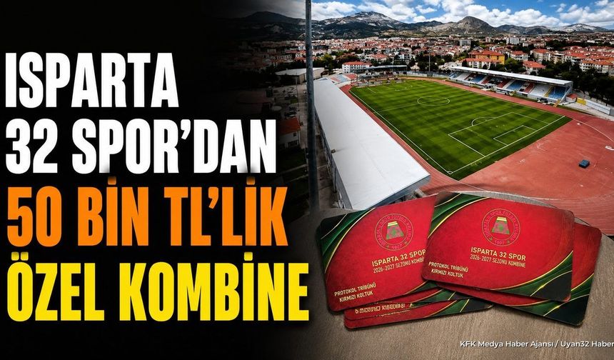 Isparta 32 Spor'da Kırmızı Koltuk Kombineleri Satışa Çıkıyor
