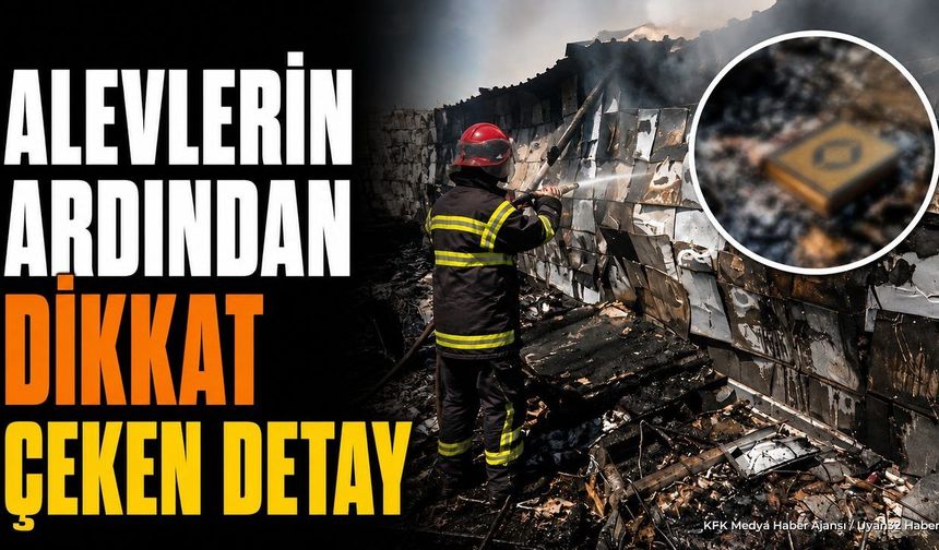 Isparta Atabey'de Ambarda Yangın: Kur'an-ı Kerim Zarar Görmedi