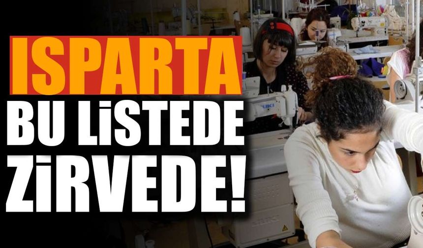 Isparta Kadın İstihdamında Zirvede!