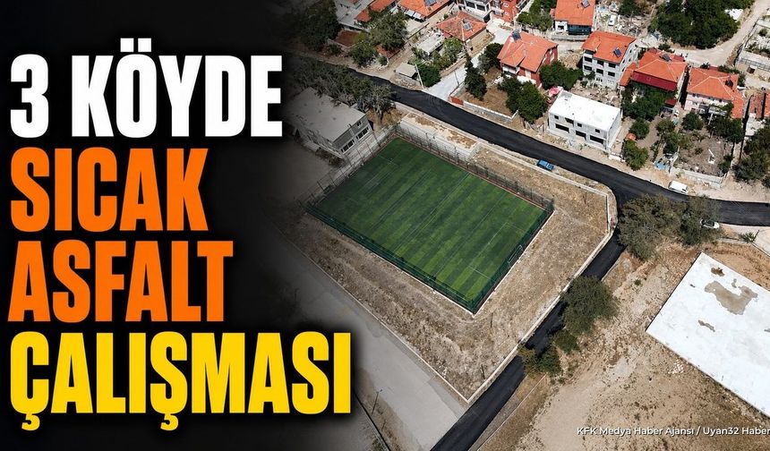 Isparta'da 3 Köyde BSK Asfalt Çalışması Başlatıldı