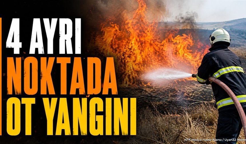 Isparta'da 4 Ayrı Noktada Ot Yangını Çıktı: Ekipler Müdahale Etti