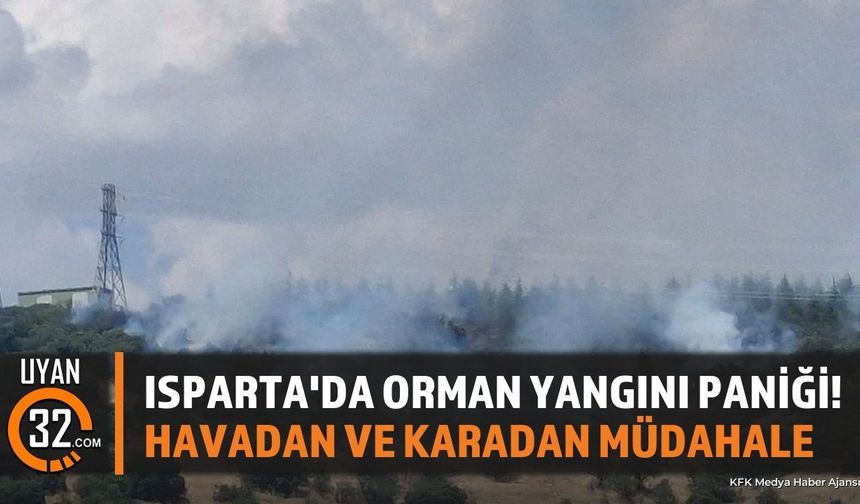 Isparta'da Gelincik Köyü Yakınlarında Orman Yangını Çıktı
