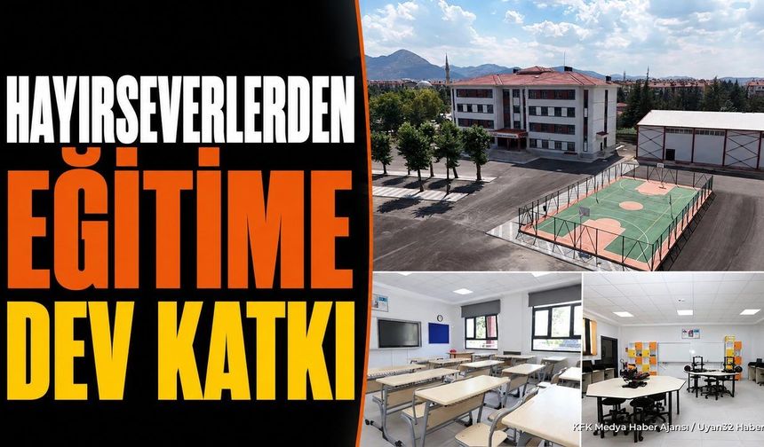 Isparta'da Hayırseverlerin Yaptırdığı Lise Yeni Binasında