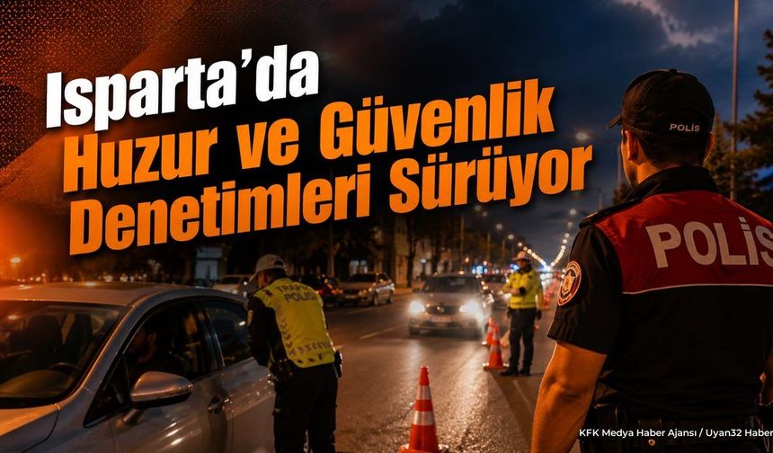 Isparta'da Huzur ve Güvenlik Denetimleri Sürüyor